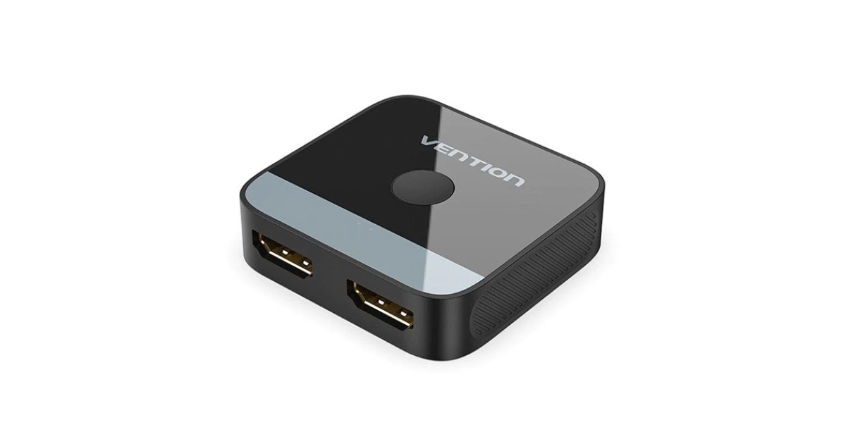 vention 2-Port HDMI Bi-Direction 4K Switcher Black ABS Type – AKOB0